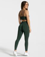 Clothing TEVEO Focus Scrunch Leggings Dark green Women 2HL08D165 - Image 5