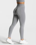 Clothing TEVEO Focus Scrunch Leggings Gray Women 2HL08D123 - Image 2