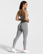 Clothing TEVEO Focus Scrunch Leggings Gray Women 2HL08D123 - Image 5