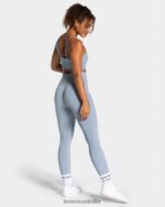 Clothing TEVEO Focus Scrunch Leggings Steel blue Women 2HL08D161 - Image 5
