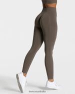 Clothing TEVEO Focus Scrunch Leggings Taupe Women 2HL08D160 - Image 2