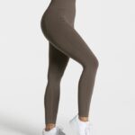 Clothing TEVEO Focus Scrunch Leggings Taupe Women 2HL08D160