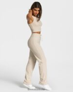 Clothing TEVEO Lounge Crop Top Beige Women 2HL08D451 - Image 3