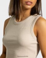 Clothing TEVEO Lounge Crop Top Beige Women 2HL08D451 - Image 4