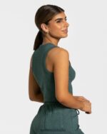 Clothing TEVEO Lounge Crop Top Dark green Women 2HL08D453 - Image 2