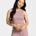 Clothing TEVEO Lounge Crop Top Old Pink Women 2HL08D450