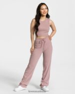 Clothing TEVEO Lounge Crop Top Old Pink Women 2HL08D450 - Image 3