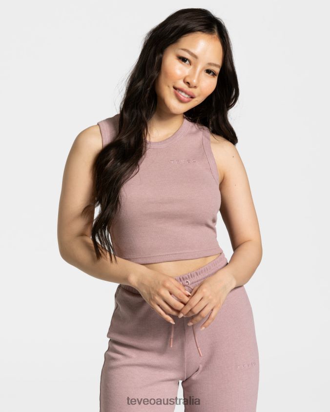 clothing_teveo_lounge_crop_top_old_pink_women_2hl08d450.jpg Clothing TEVEO Lounge Crop Top Old Pink Women 2HL08D450 - Image 1