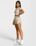 Clothing TEVEO Lounge T-Shirt Beige Women 2HL08D481 - Image 3
