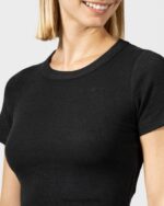 Clothing TEVEO Lounge T-shirt Black Women 2HL08D486 - Image 4