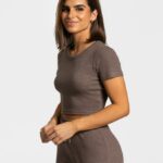 Clothing TEVEO Lounge T-Shirt Dark brown Women 2HL08D482