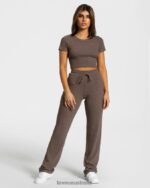 Clothing TEVEO Lounge T-Shirt Dark brown Women 2HL08D482 - Image 3