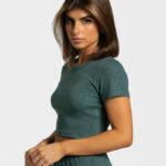 Clothing TEVEO Lounge T-Shirt Dark green Women 2HL08D484