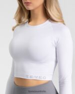 Clothing TEVEO Power Longsleeve White Women 2HL08D179 - Image 4