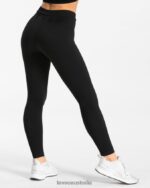 Clothing TEVEO Ribbed Leggings Black Women 2HL08D144 - Image 2