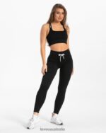 Clothing TEVEO Ribbed Leggings Black Women 2HL08D144 - Image 5