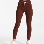 Clothing TEVEO Ribbed Leggings Mahogany Women 2HL08D142