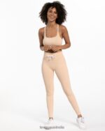 Clothing TEVEO Ribbed Leggings Nude Women 2HL08D124 - Image 5