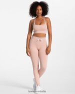 Clothing TEVEO Ribbed Leggings Old pink Women 2HL08D140 - Image 3