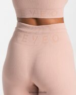 Clothing TEVEO Ribbed Leggings Old pink Women 2HL08D140 - Image 4