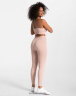 Clothing TEVEO Ribbed Leggings Old pink Women 2HL08D140 - Image 5
