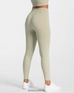 Clothing TEVEO Ribbed Leggings Sage Women 2HL08D143 - Image 2