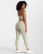 Clothing TEVEO Ribbed Leggings Sage Women 2HL08D143 - Image 5