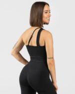 Clothing TEVEO Sassy One Shoulder Top Black Women 2HL08D433 - Image 2