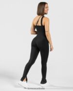 Clothing TEVEO Sassy One Shoulder Top Black Women 2HL08D433 - Image 5