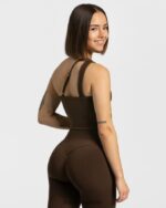 Clothing TEVEO Sassy One Shoulder Top Brown Women 2HL08D432 - Image 2