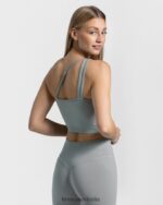 Clothing TEVEO Sassy One Shoulder Top Steel Blue Women 2HL08D434 - Image 2