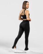 Clothing TEVEO Sassy Slit Leggings Black Women 2HL08D138 - Image 5