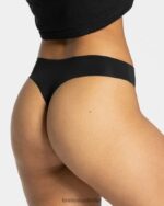 Clothing TEVEO Seamless thong (2pcs) Black Women 2HL08D265 - Image 2