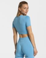 Clothing TEVEO Sensation Crop Top Baby Blue Women 2HL08D441 - Image 2