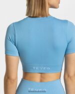 Clothing TEVEO Sensation Crop Top Baby Blue Women 2HL08D441 - Image 4
