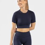 Clothing TEVEO Sensation Crop Top Dark blue Women 2HL08D442
