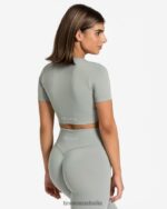 Clothing TEVEO Sensation Crop Top Gray Women 2HL08D443 - Image 2