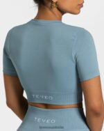 Clothing TEVEO Sensation Crop Top Steel Blue Women 2HL08D446 - Image 4