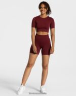 Clothing TEVEO Sensation Crop Top Wine red Women 2HL08D448 - Image 5