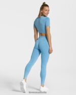 Clothing TEVEO Sensation Leggings Baby blue Women 2HL08D145 - Image 5