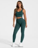 Clothing TEVEO Sensation Leggings Dark green Women 2HL08D71 - Image 3