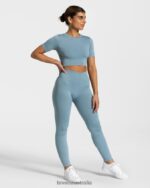Clothing TEVEO Sensation Leggings Steel Blue Women 2HL08D150 - Image 3