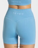 Clothing TEVEO Sensation Mini Short Baby blue Women 2HL08D255 - Image 4