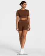 Clothing TEVEO Sensation Mini Short Caramel Women 2HL08D258 - Image 3