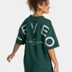 Clothing TEVEO Signature Oversized T-Shirt Dark green Women 2HL08D465