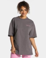 Clothing TEVEO Signature Oversized T-Shirt Graphite Women 2HL08D467 - Image 2