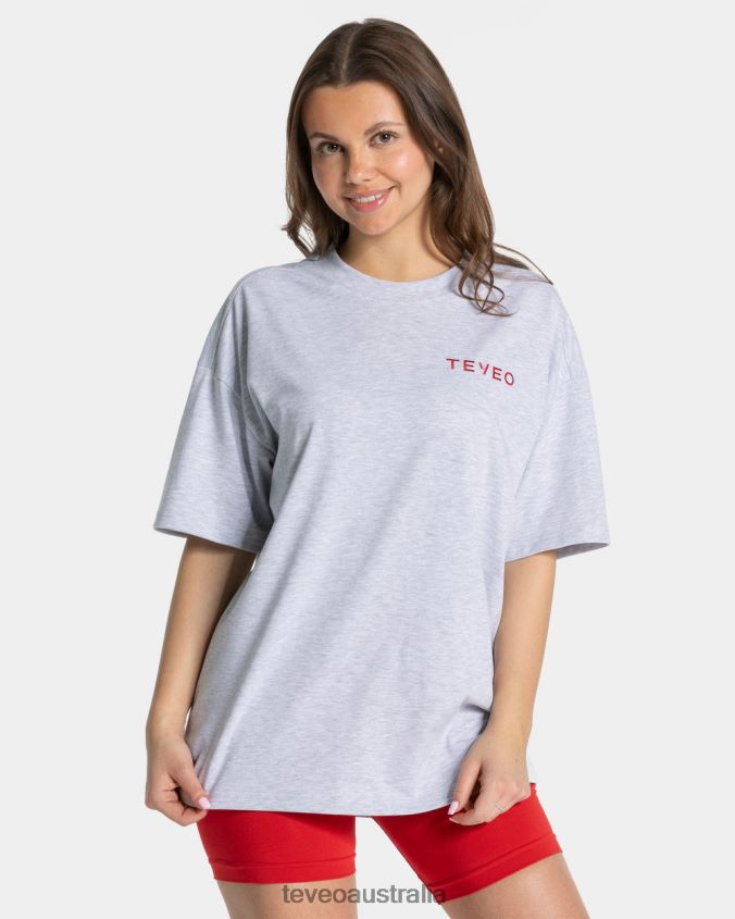 Clothing TEVEO Signature Oversized T-Shirt Light gray Women 2HL08D464 - Image 2