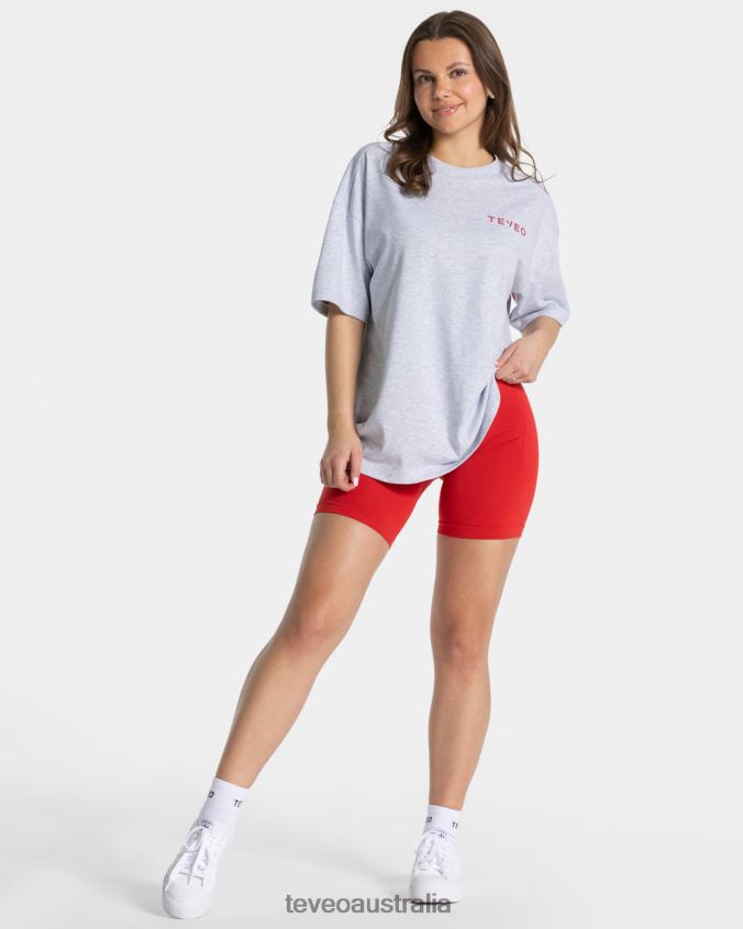 Clothing TEVEO Signature Oversized T-Shirt Light gray Women 2HL08D464 - Image 3