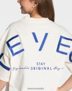 Clothing TEVEO Signature Oversized T-Shirt Off White Women 2HL08D469 - Image 4