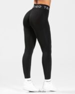 Clothing TEVEO Signature Scrunch Leggings Black Women 2HL08D65 - Image 2